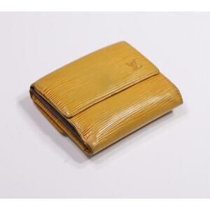 Louis Vuitton Yellow Epi Leather Wallet Vintage